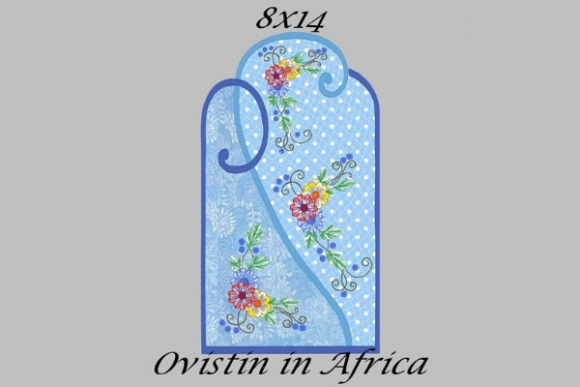 Adorable Blue Floral Applique Placemat