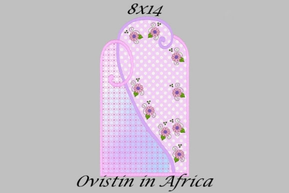 Adorable Pink Floral Applique Placemat