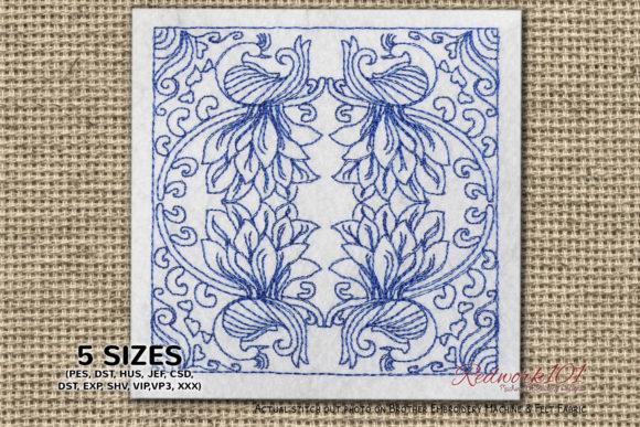 Beautiful Peacock with Abstract Design