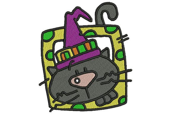 Halloween Block Cat