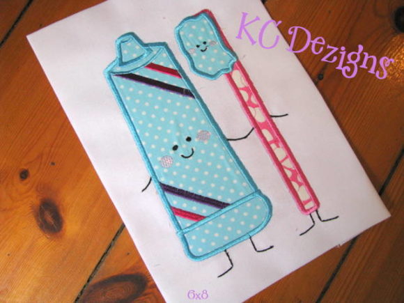 Toothpaste and Toothbrush Applique
